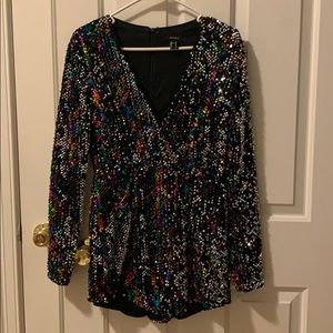 F21 sequin romper